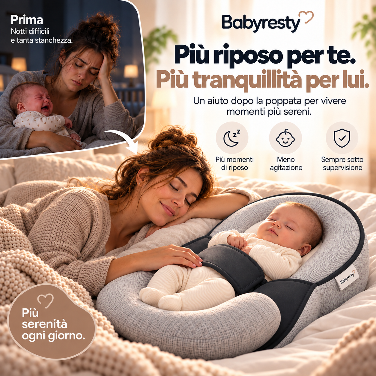 Cuscino Post-Poppata antireflusso