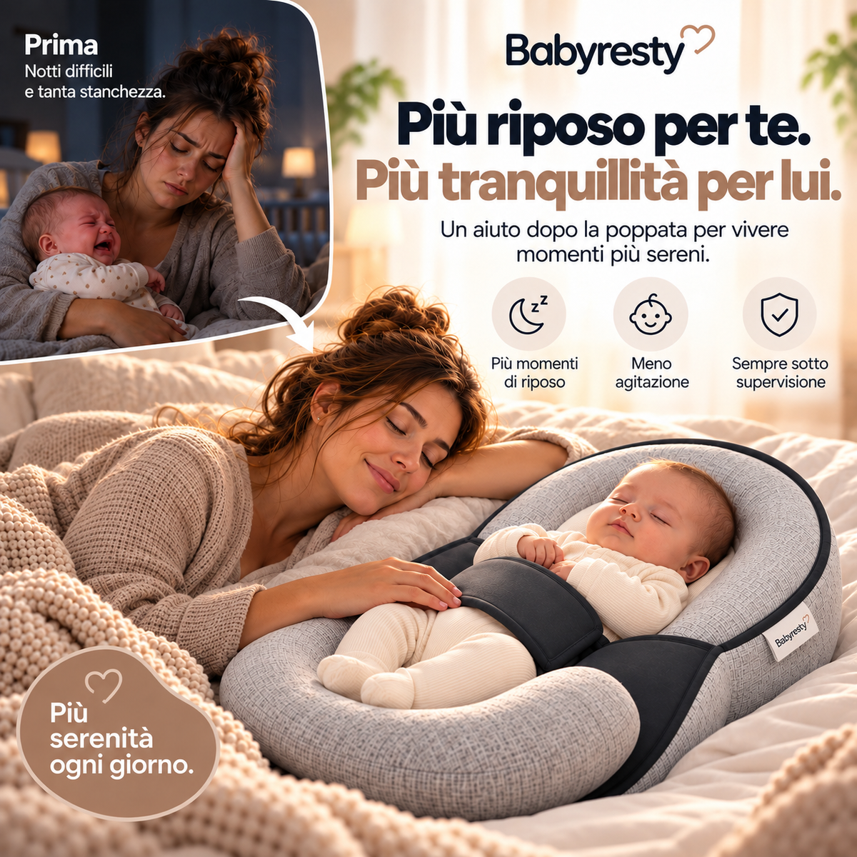 Cuscino Post-Poppata antireflusso